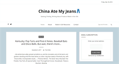 Desktop Screenshot of chinaatemyjeans.com